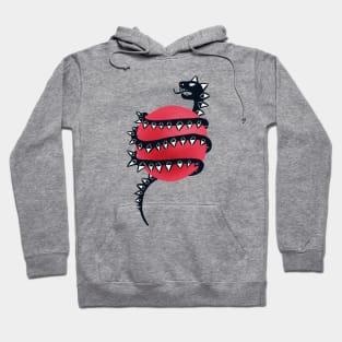 Black Dragon Snake Monster Hoodie